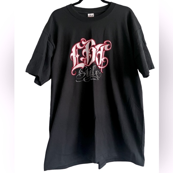 VTG LBC Style West Coast Choppers Black Red T Shirt Double Sided Graphic Y2K XL - Picture 3 of 10